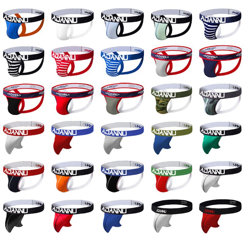 Clearance SaleSexy Men s Underwear Jockstrap Cotton Men Thongs เอวต่ำ U นูนนุ่ม H116