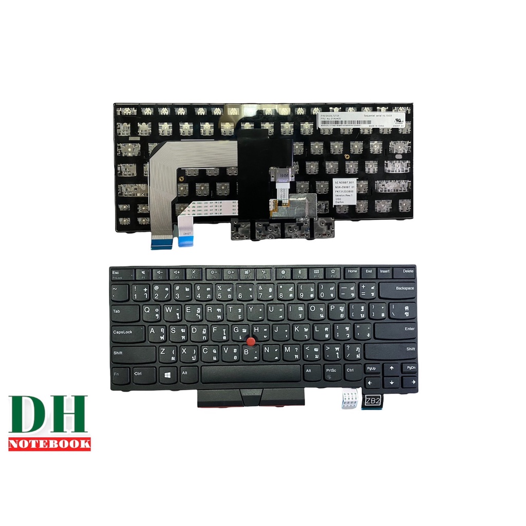 คีย์บอร์ดโน๊ตบุ๊ค keyboard  Lenovo Thinkpad T470 T480 A475 TH-ENG
