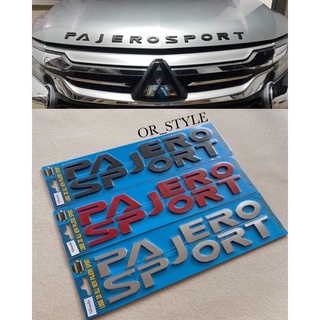 โลโก้ PAJERO SPORT ติดฝากระโปรง