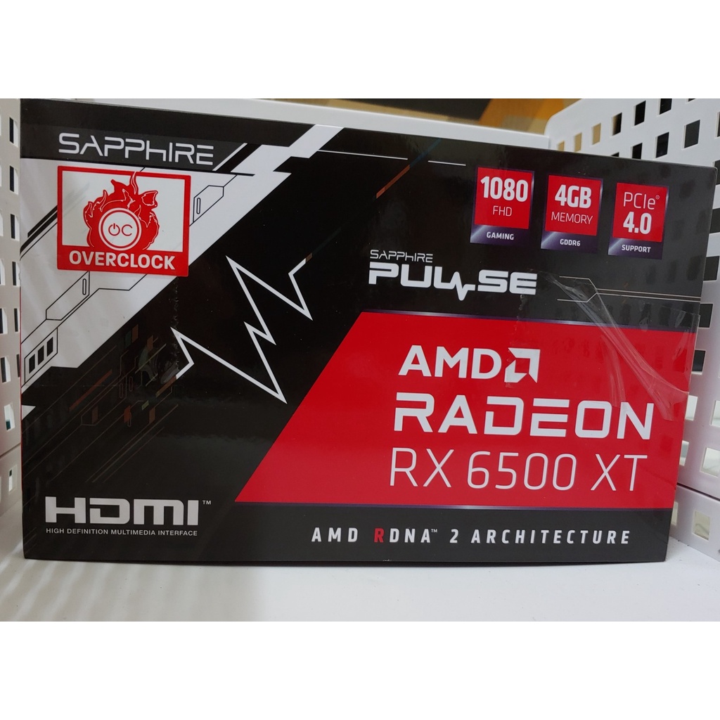 การ์ดวิดีโอ VGA Sapphire RX 6500 XT