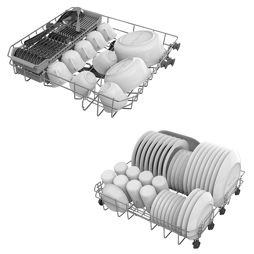 โตชิบา เครื่องล้างจานชนิดตั้งโต๊ะ รุ่น DW-08T1(S)-TH สีเงิน TOSHIBA COUNTER TOP DISHWASHER DW-08T1(S)-TH SILVER - รูปที่ 5