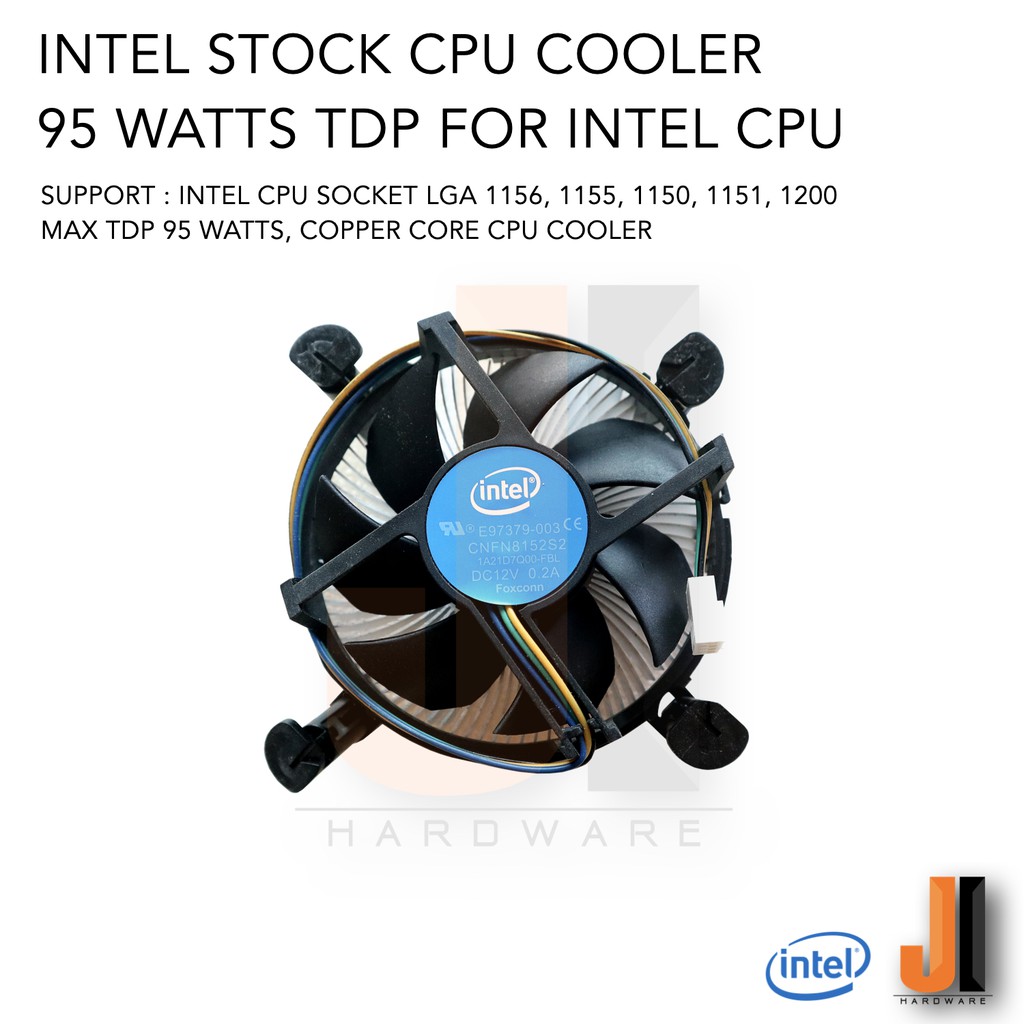 Heatsink แกนทองแดง Intel Stock CPU Cooler For Intel CPU Socket LGA 1150, 1151, 1155, 1156, 1200  (ขอ