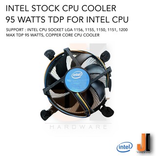 Heatsink แกนทองแดง Intel Stock CPU Cooler For Intel CPU Socket LGA 1150, 1151, 1155, 1156, 1200  (ของใหม่)