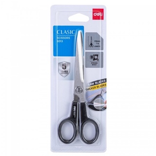 Deli 6013 Scissors กรรไกร ขนาด 7 นิ้ว อุปกรณ์สำนักงาน กรรไกรสแตนเลส กรรไกรตัด อุปกรณ์ตัดกระดาษ