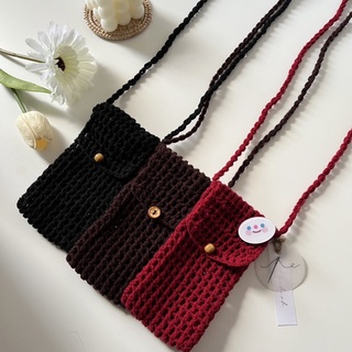 กระเป๋ามือถือไหมพรมถัก crochet🪡🧵✨