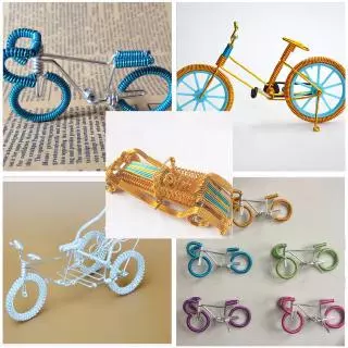 ลวดอลูมิเนียมกลม ลวดโลหะอลูมิเนียม ทาสี อเนกประสงค์ สำหรับงานฝีมือ DIY ทำด้วยมือ 3-10 เมตร 1 มม. - 2.5 มม.