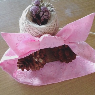 Hairband ลายปักสีชมพู🌸