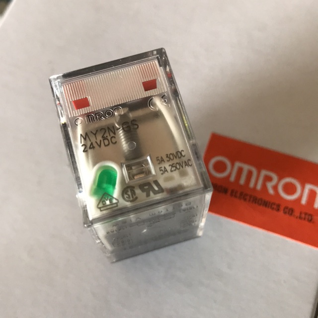 OMRON ORIGINAL MY2N 24 VDC OMRON RELAY . LOT OF 3 ..