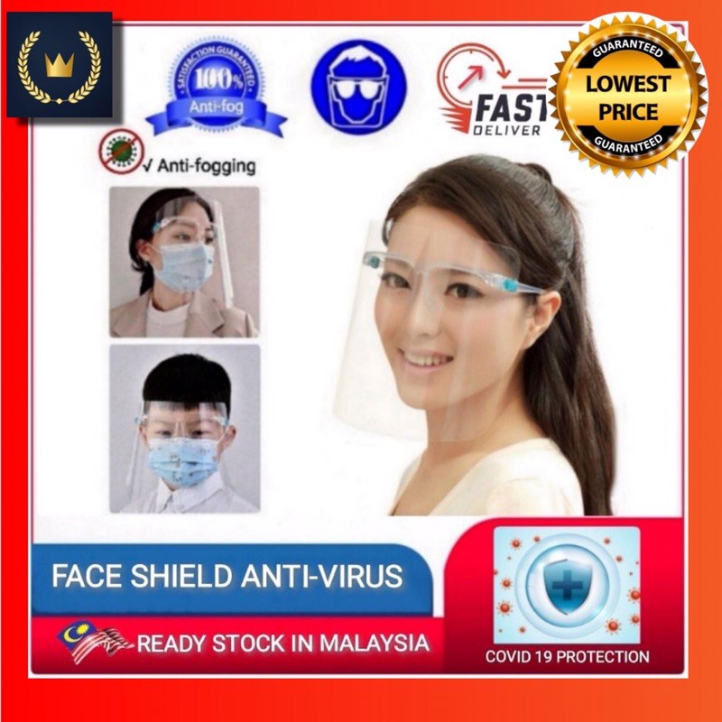 LOW PRICE Protective Face Shield / Transparent Face Shield - Glasses + Mask