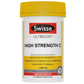 🔥วิตามินซี C 1000 mg SWISSE ULTIBOOST HIGH STRENGTH C 150 เม็ด Vitamin C Exp.06/2024