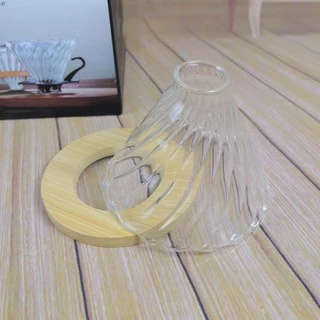 Gion-ดริปเปอร์ แก้ว กาแฟดริป กรวยดริปกาแฟ ขนาด 2-4 ถ้วย Glass Coffee Dripper