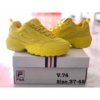 รองเท้าผ้าใบ FILA พื้นนุ่ม สวมใส่สบาย ขายดี สินค้าพร้อมส่งในไทย