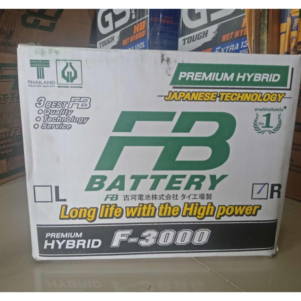 FB 3000R(105D31R =100แอมป์)  ขนาดยาว 31 กว้าง 18 สูง 23 CM  L200  Starda Big M  TFR DRAGON EYE BT50 