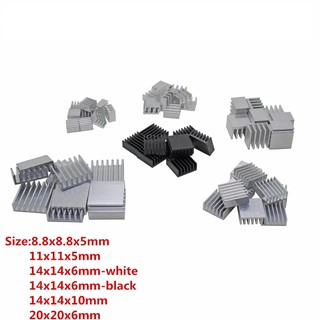 Heat Sink ฮีทซิงค์ อะลูมิเนียม 11MM,14MM,22MM พร้อมกาวยึด ชิพ IC ระบายความร้อน