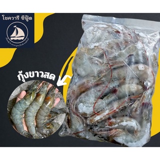 [พร้อมส่ง!!] กุ้งขาว สด ขนาด 28-30 ตัว/กิโลกรัม บรรจุแพ็คละ 500 กรัม และ 1000 กรัม