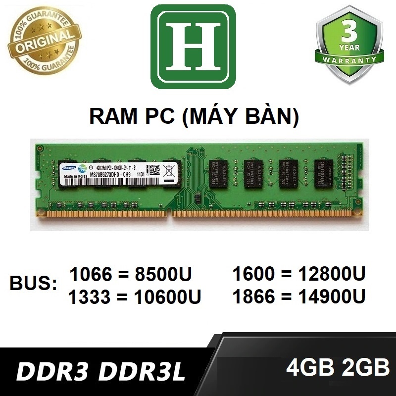 Ram DDR3 2Gb, 4Gb bus 1600 และบางประเภทอื ่ นๆ - zin ram Super Synchronous และ Stable, 3 ปี