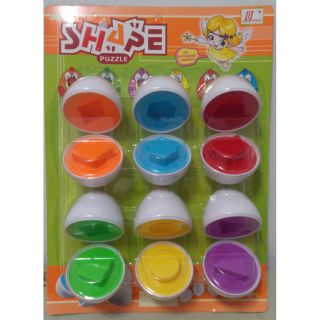 *พร้อมส่ง* Egg Puzzle ไข่จับคู่ ไข่คุมอง ของเล่นเสริมพัฒนาการ