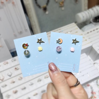 Earring🌟 Silver 925 เซตต่างหู ก้านเงินแท้ 925