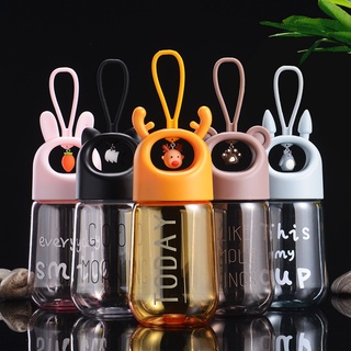 MAMA【จัดส่งทันที】กระติกน้ำเด็ก กระติกน้ำ จี้การ์ตูน chinchilla elk 480ml