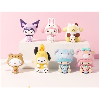 ฟิกเกอร์ Sanrio งานกล่องไม่ต้องสุ่ม Littletwinstars/Mymelody/Kuromi