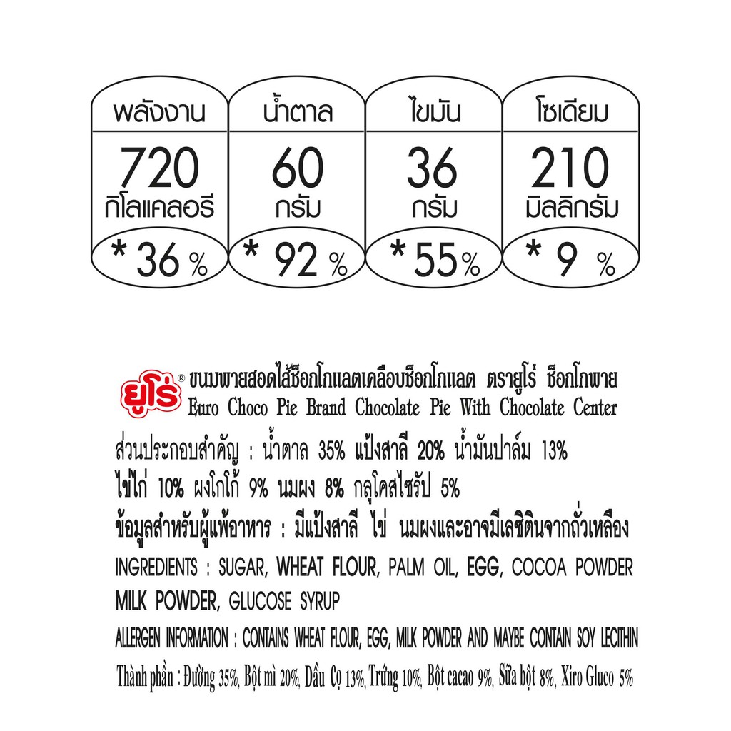 Euro ขนมพายสอดไส้ ตรายูโร่ ช็อกโกพาย #6