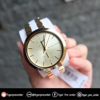 นาฬิกา MICHAEL KORS Garner Gold Tone Dial Ladies Watch MK6472