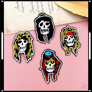 ♥ แผ่นแพทช์เหล็ก วงร็อค Guns N Roses ♥ แผ่นแพทช์รีดติดเสื้อ รูปหินแข็ง DIY 1 ชิ้น