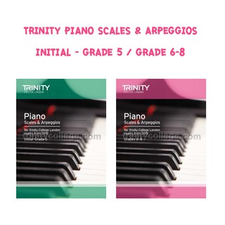 หนังสือสอบสเกลเปียโน Trinity Piano Scales &amp; Arpeggios เกรด Initial - เกรด 8