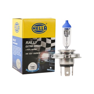 HELLA หลอดไฟหน้า H4 จานเหลี่ยม 12V 130/90W 3500k (คู่)