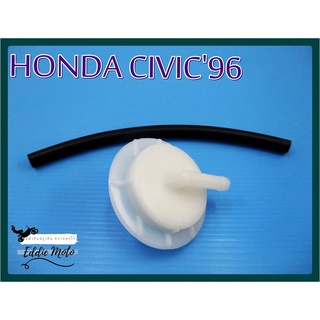 COOLANT CAP  with TUBE for HONDA CIVIC year 1996-2000  // ฝาปิดกระปุกหม้อพักน้ำสำรอง (เขี้ยวล็อก) พร้อมท่อยาง