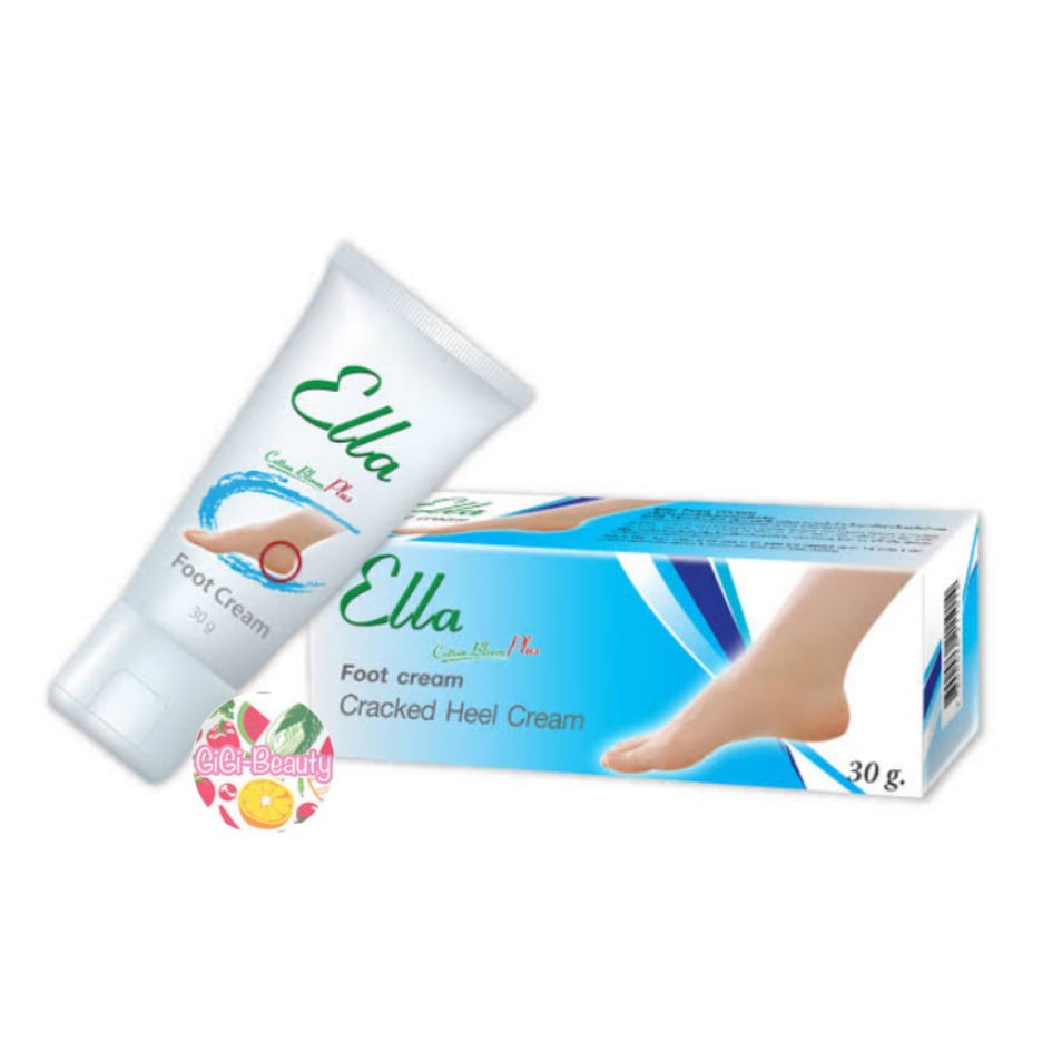 Ella Foot Cream 30 g เอลล่า ฟุท ครีมทาส้นเท้าแตก และแห้งกร้าน