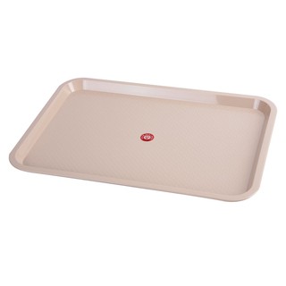 ถาดเหลี่ยม สีเบจ บาสเก็ต No.485 Beige basketball tray No.485