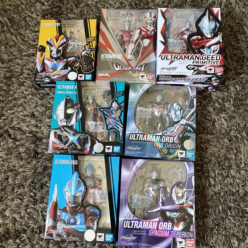 SHF Ultra Act Ultraman/ Geed Primitive / x gomaora มือ / Ginga / Victory / Orb Origin / Spacium Zape