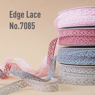 MOMOTARA No.7085 เทปลูกไม้ เทปลูกไม้ Lace ลูกไม้แต่งริม Edge Lace ขนาด 1.5 CM ยาว 18 หลา