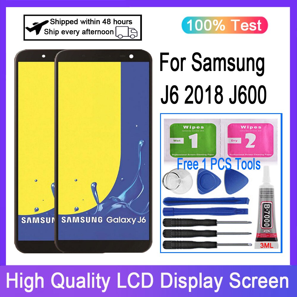 OLED สําหรับ Samsung Galaxy J6 2018 J600 J600F จอแสดงผล LCD Touch Screen Digitizer แผงเปลี่ยน
