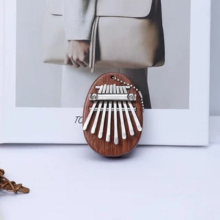 8 คีย์ kalimba มินินิ้วหัวแม่มือเปียโนอะคูสติกเปียโนนิ้วเครื่องดนตรี Sapele ไม้