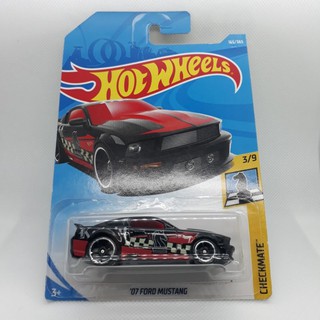 รถเหล็ก Hotwheels 07 FORD MUSTANG สีดำ (ib41)