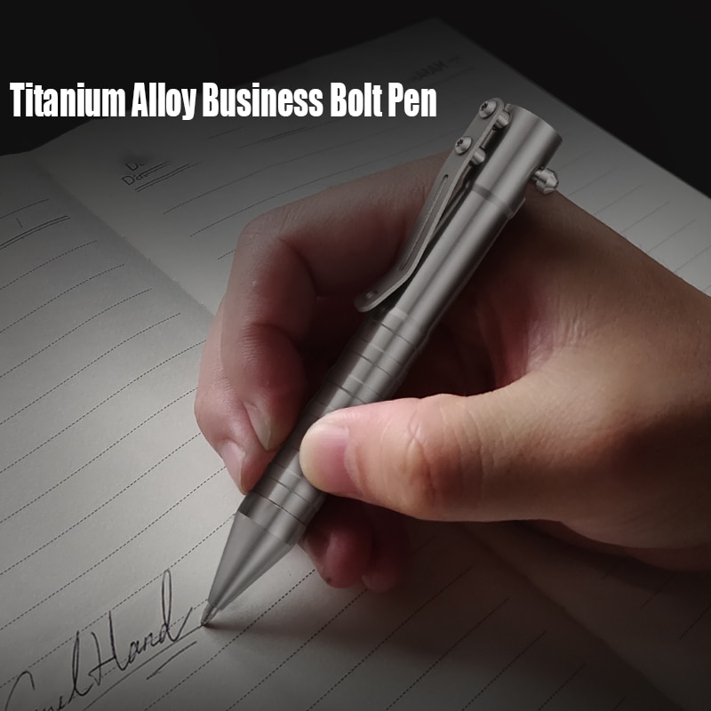 CNEDC Bolt Tactical Pen Titanium Alloy Portable Self-defense Metal Pen