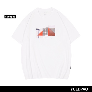 Yuedpao เสื้อยืด OVERSIZE รับประกันไม่ย้วย 2 ปี เสื้อยืดสีพื้น OVERSIZE_Haulamphong Triangle สีขาว