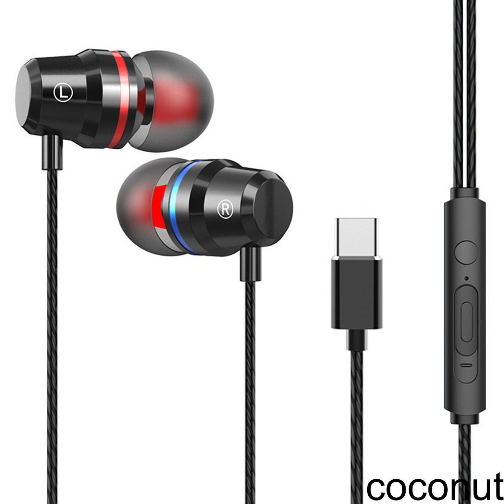 [Coco] TypeC Earphone 6mm Dual Dynamic Drivers Wired Control Headphone