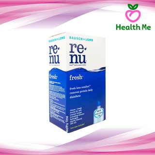 BAUSCH&amp;LOMB Renu Fresh 120ML น้ำยาล้างคอนแทคเลนส์ รีนิว เฟรช 120ML พร้อมตลับคอนแทคเลนส์