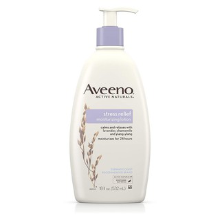 Aveeno Stress Relief Moisturizing Lotion 18 Oz,โลชั่นบำรุงผิว กลิ่นลาเวนเดอร์