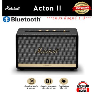 ลำโพง Marshall Acton II Bluetooth Speaker สีดำ ***รับประกันศูนย์ 1 ปี***