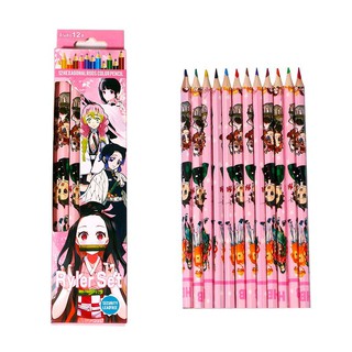 พร้อมส่งในไทย ดาบพิฆาต สีไม้ดาบเนซึโกะ สีไม้ดาบพิฆาตอสูร สีไม้12สี
