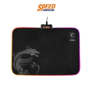 MSI MOUSE PAD (เมาส์แพด) AGILITY GD60 RGB GAMING MOUSE PAD (J02-VXXXXX5-D22) BLACK By Speed Com