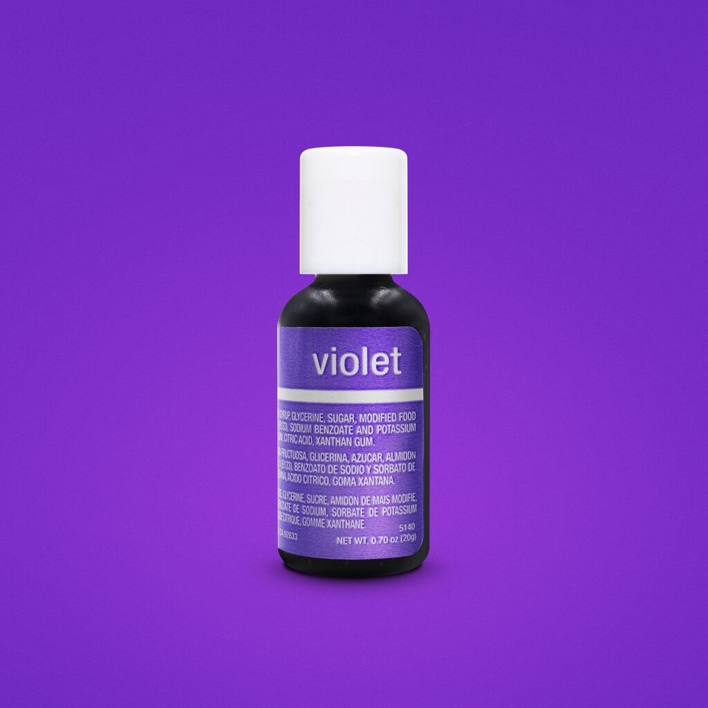 Chefmaster Violet Liqua-Gel Food Coloring 20ml (5140) /0.7 oz สีเจลผสมอาหาร สีม่วงอ่อน