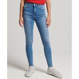 SUPERDRY HIGH RISE SKINNY กางเกงยีนส์ สำหรับผู้หญิง สี Wooster Mid Blue