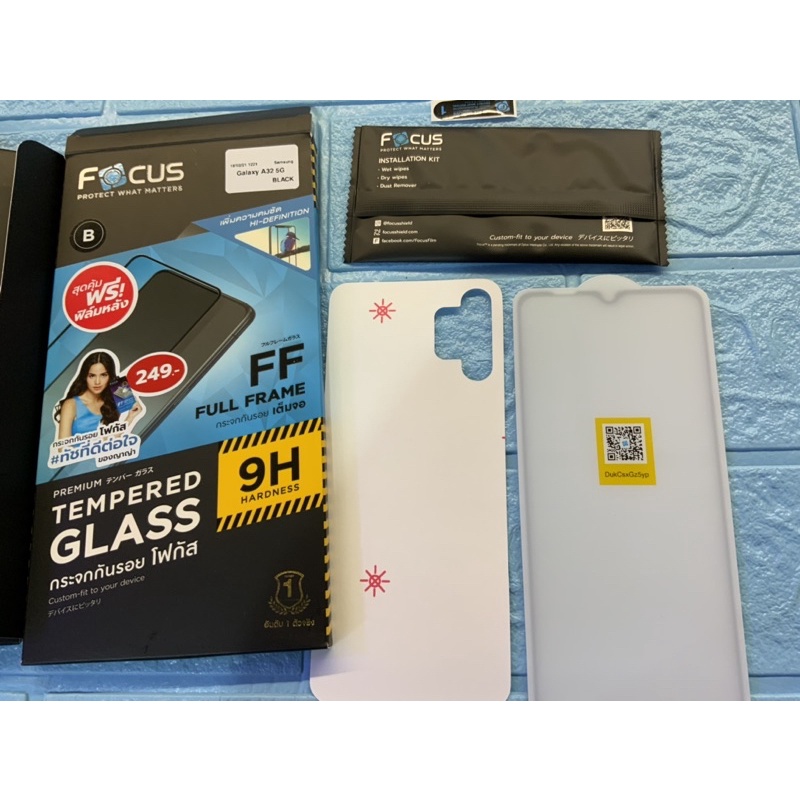 ฟิล์มกระจกเต็มจอ ใส Focus Oppo A95 A55 A74 A3s A5s A5 A9 A12 A31 A93 A94 F9 F11 F11Pro Reno2F Reno4 Reno5 Reno6 Reno7 - รูปที่ 2