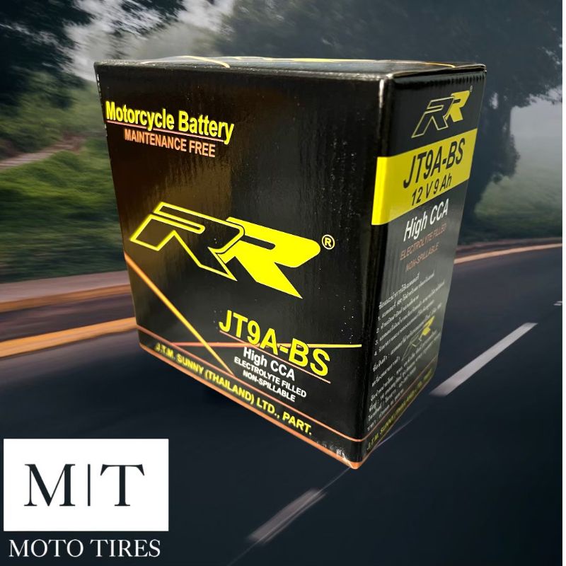 RR​ JT9A-BS (12V9Ah) แบตเตอรี่​สำหรับ​รถจักร​ยานยนต์​: BOSS