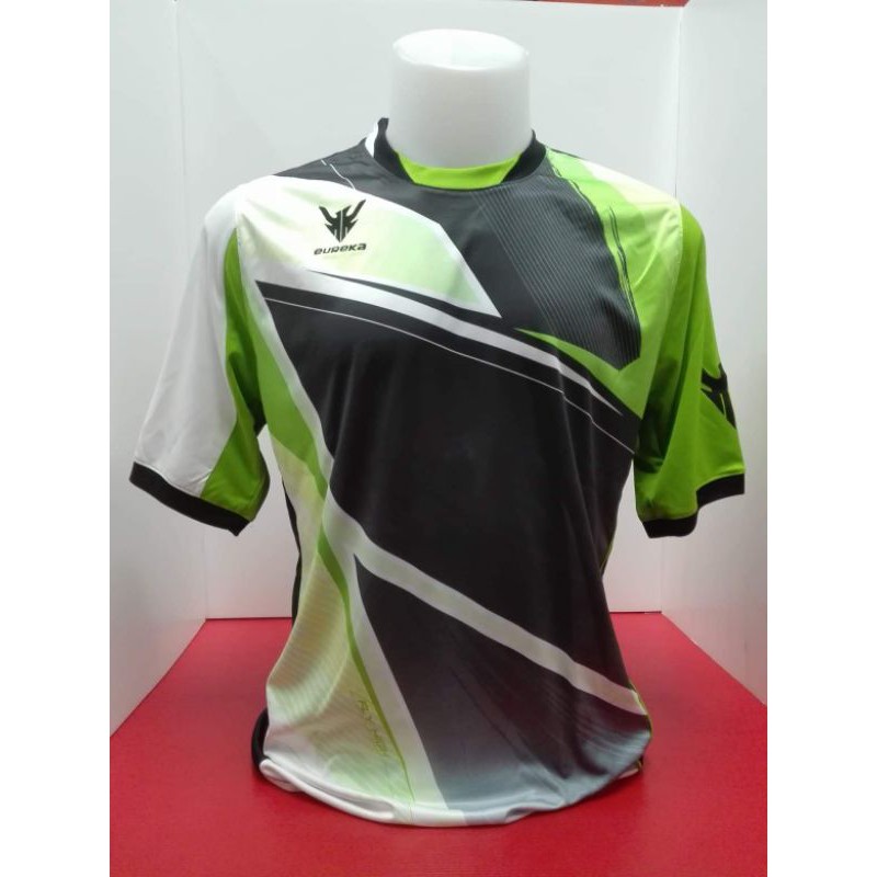 เสื้อกีฬา Eureka.Erk-a5008-AG ( สีดำแถบเขียว )